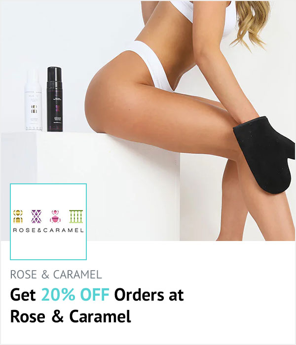 Rose and Caramel homepage banner